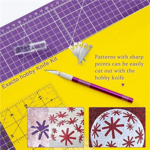 Rotary Cutter Set,Sewing Quilting Supplies,45mm Fabric Cutters,A3 Cutting Mat - Picture 5 of 6